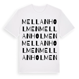 Mellanholmen ordlek t-shirt – ekologisk bomull t-shirt från Pinshirt
