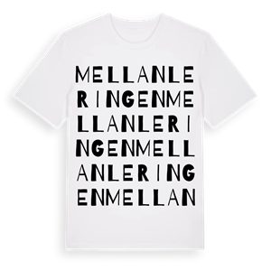 Mellanleringen ordlek t-shirt – ekologisk bomull t-shirt från Pinshirt
