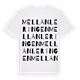 Mellanleringen ordlek t-shirt