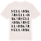 Vintage White t-shirt med Mellanskär ordlek t-shirt