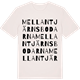 Vintage White t-shirt med Mellantjärnsbodarna ordlek t-shirt