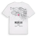 Midälva karta t-shirt