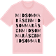 Pink Cotton t-shirt med Midsommaråsen ordlek t-shirt