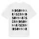 White t-shirt med Midsommaråsen ordlek t-shirt