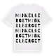 White t-shirt med Minkelberget ordlek t-shirt