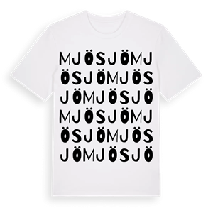 Mjösjö ordlek t-shirt – ekologisk bomull t-shirt från Pinshirt
