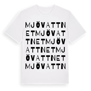 Mjövattnet ordlek t-shirt – ekologisk bomull t-shirt från Pinshirt