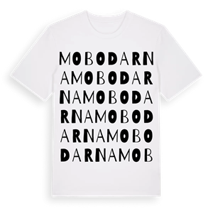 Mobodarna ordlek t-shirt – ekologisk bomull t-shirt från Pinshirt
