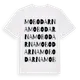 White t-shirt med Mobodarna ordlek t-shirt