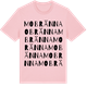 Pink Cotton t-shirt med Mobränna ordlek t-shirt