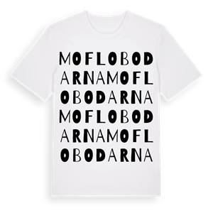 Moflobodarna ordlek t-shirt – ekologisk bomull t-shirt från Pinshirt