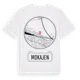 White t-shirt med Mokajen t-shirt