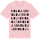 Pink Cotton t-shirt med Mokojan ordlek t-shirt
