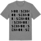 Mid Heather Gray t-shirt med Morisen ordlek t-shirt