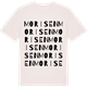 Vintage White t-shirt med Morisen ordlek t-shirt