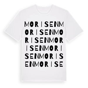 Morisen ordlek t-shirt – ekologisk bomull t-shirt från Pinshirt