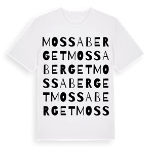 Mossaberget ordlek t-shirt – ekologisk bomull t-shirt från Pinshirt