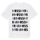 White t-shirt med Mossmyran ordlek t-shirt