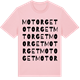 Pink Cotton t-shirt med Motorget ordlek t-shirt