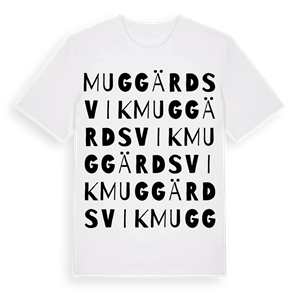 Muggärdsvik ordlek t-shirt – ekologisk bomull t-shirt från Pinshirt