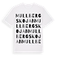 Mullbergskojan ordlek t-shirt