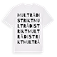 Multrå distrikt ordlek t-shirt