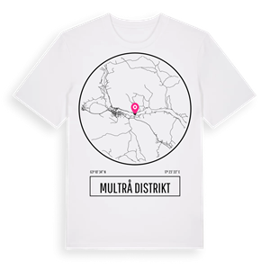 Multrå distrikt t-shirt – ekologisk bomull t-shirt från Pinshirt