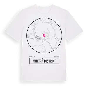 Multrå Distrikt t-shirt – ekologisk bomull t-shirt från Pinshirt