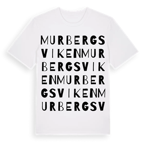 Murbergsviken ordlek t-shirt – ekologisk bomull t-shirt från Pinshirt