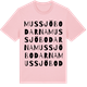 Pink Cotton t-shirt med Mussjöbodarna ordlek t-shirt