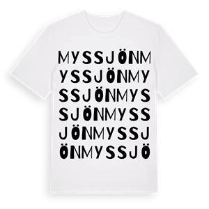 Myssjön ordlek t-shirt – ekologisk bomull t-shirt från Pinshirt