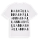 Nabhällan ordlek t-shirt