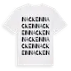 White t-shirt med Nacken ordlek t-shirt