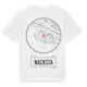 White t-shirt med Nacksta t-shirt