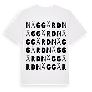 Näggärd ordlek t-shirt – ekologisk bomull t-shirt från Pinshirt