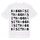 White t-shirt med Naggnäset ordlek t-shirt