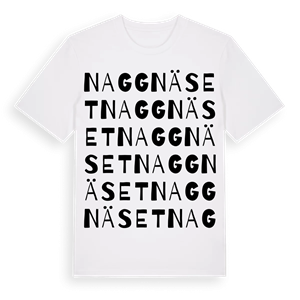 Naggnäset ordlek t-shirt – ekologisk bomull t-shirt från Pinshirt