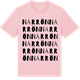 Pink Cotton t-shirt med Narrön ordlek t-shirt