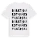White t-shirt med Närsta ordlek t-shirt