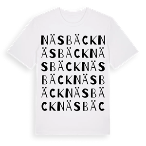 Näsbäck ordlek t-shirt – ekologisk bomull t-shirt från Pinshirt