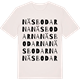 Vintage White t-shirt med Näsbodarna ordlek t-shirt