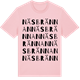 Pink Cotton t-shirt med Näsbrännan ordlek t-shirt