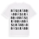White t-shirt med Näsbrännan ordlek t-shirt
