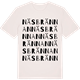 Vintage White t-shirt med Näsbrännan ordlek t-shirt