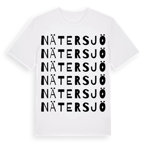 Nätersjö ordlek t-shirt – ekologisk bomull t-shirt från Pinshirt