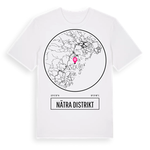 Nätra distrikt t-shirt – ekologisk bomull t-shirt från Pinshirt