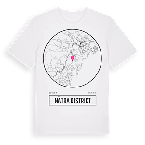 Nätra distrikt t-shirt – ekologisk bomull t-shirt från Pinshirt
