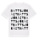 White t-shirt med Nattsjörået ordlek t-shirt