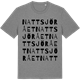 Mid Heather Gray t-shirt med Nattsjörået ordlek t-shirt