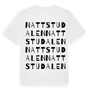 Nattstudalen ordlek t-shirt – ekologisk bomull t-shirt från Pinshirt